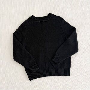 Classic Black Crewneck Boys Sweater